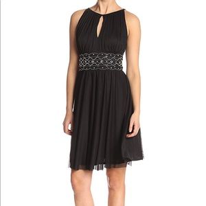 Jessica Howard Black Beaded Keyhole Dress 16